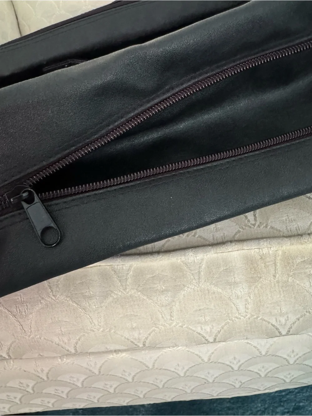 Black Men's faux Leather laptop Bag - Professional Briefcase